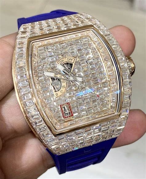 iced out richard mille|iced out watch real.